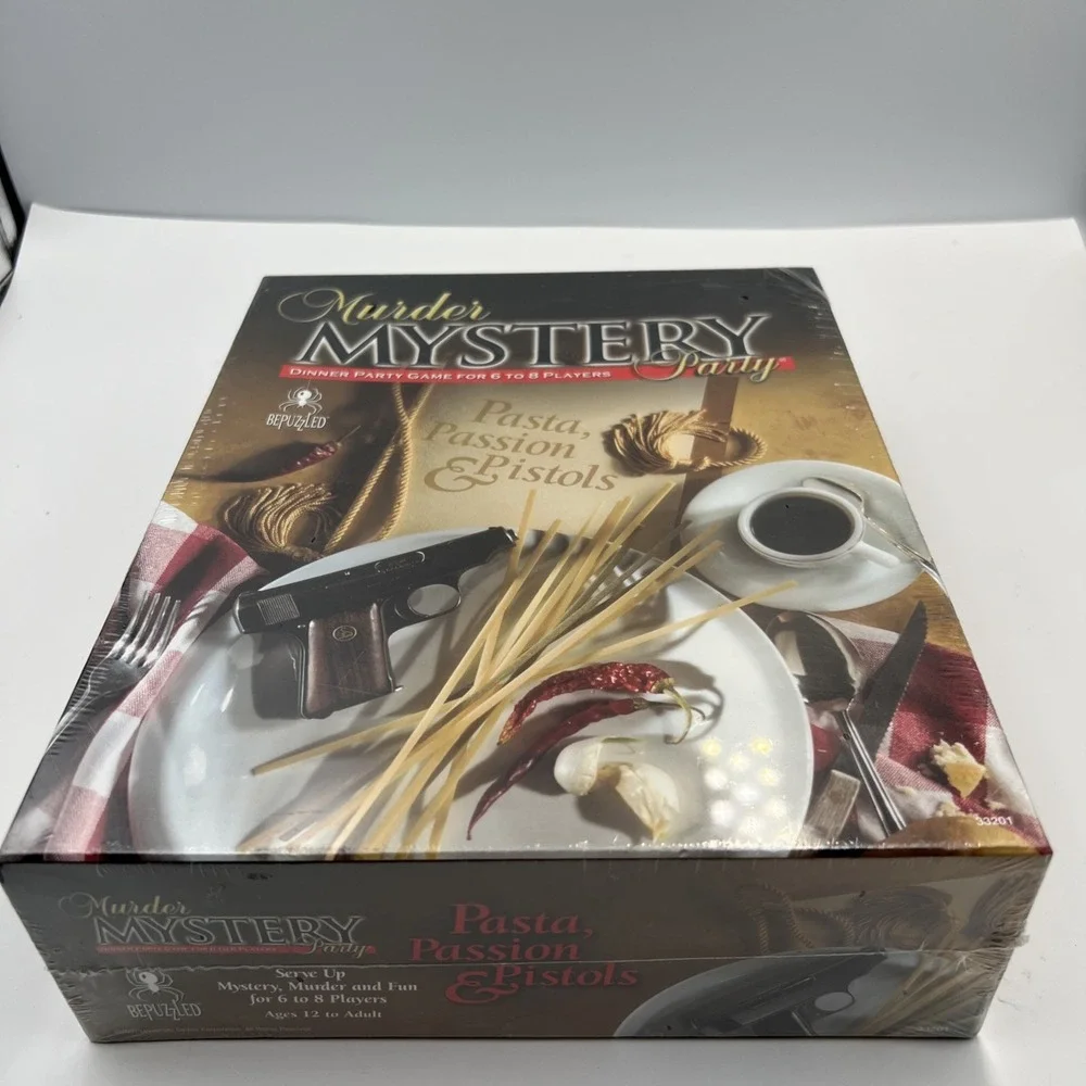 Murder Mystery Dinner Party Game‎ Pasta, Passion & Pistols *New*